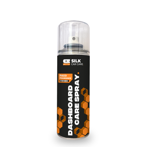 Silk Duftende Cockpitpflege Aerosol – 200 ml parfümiert, für Gummi- und Kunststoffpflege mit Paco Duft, reduziert Haarrisse und frischt auf
